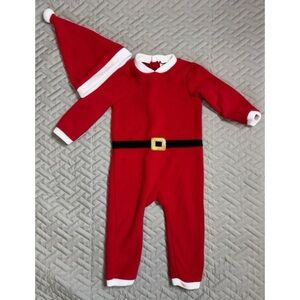 H&M Festive Red Baby Onesie with Hat